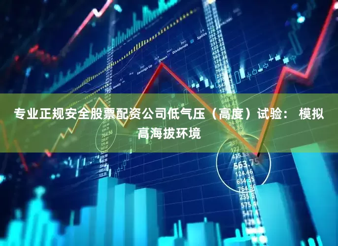 专业正规安全股票配资公司低气压（高度）试验： 模拟高海拔环境